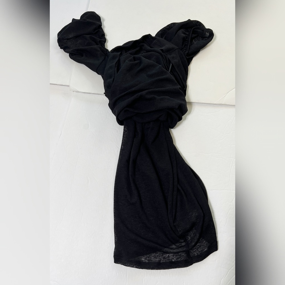 TOPSHOP Ruched Minidress In Black - 6 - Picture 10 of 13
